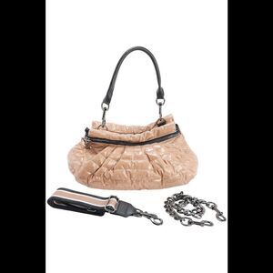 Think Royln Convertible Nylon Tote Chain & Strap Carrington Nude